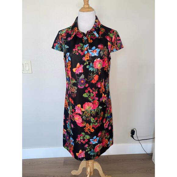 Betsey Johnson Floral Dress S/S Size 14 - Picture 1 of 5